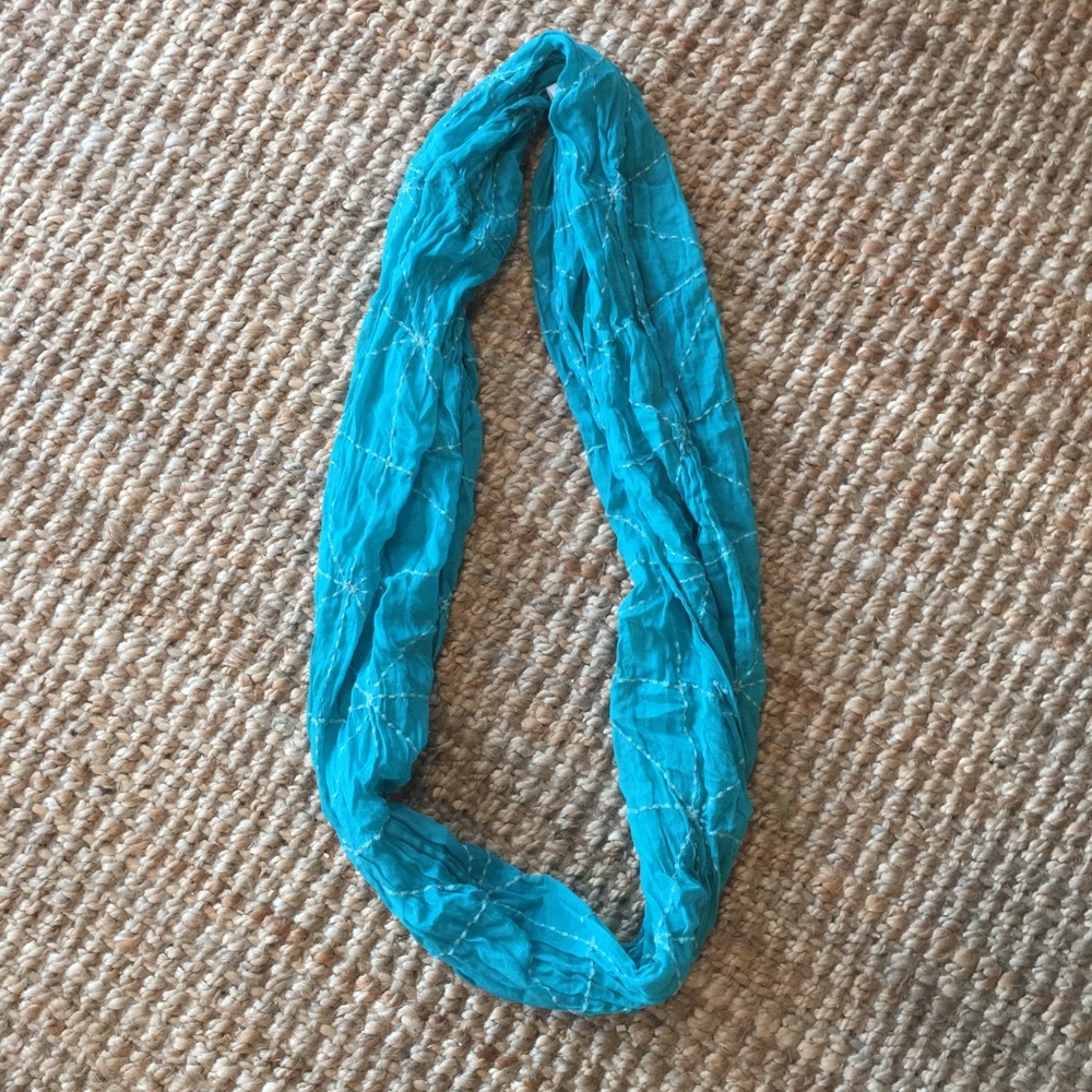 Anthropologie Turquoise Infinity Scarf